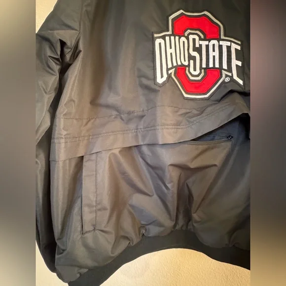 Franchise Club Ohio State Buckeyes Big Logo Windshell XL Zipper Pocket Pullover - Picture 5 of 10